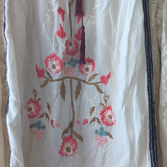 Free People Tiger Lily Embroidered Blouse - Picture 3 of 8